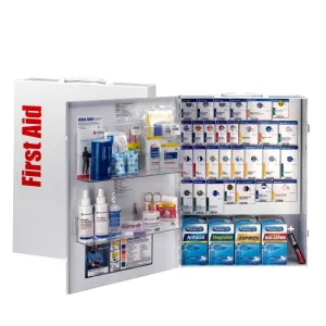 150 Person XL Metal SmartCompliance First Aid Cabinet With Medication - W-90732
