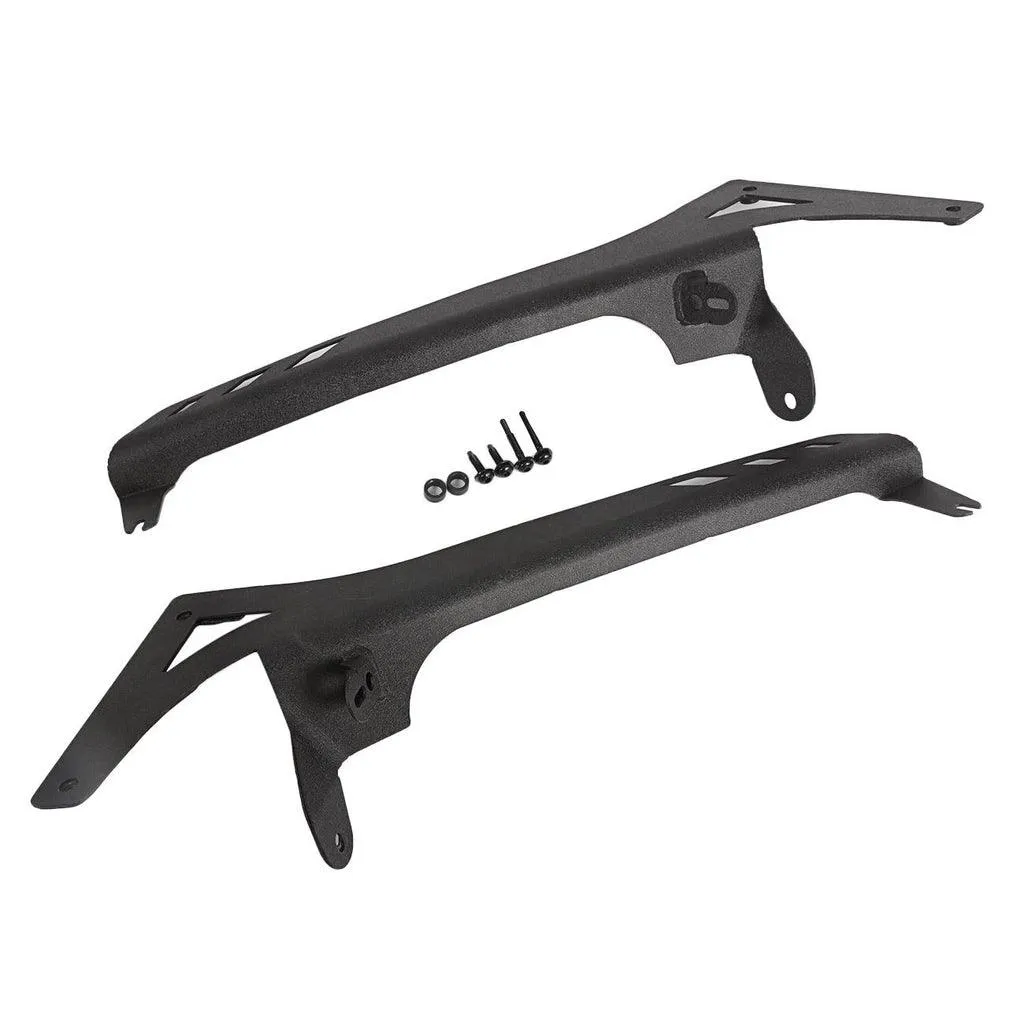 52" 5D-PRO Series LED Light Bars   3" 80W LED Pods Lights   52" Straight Light Bar 2 IN 1 Windshield Mounting Brackets for 2018-2021 Jeep Wrangler JL