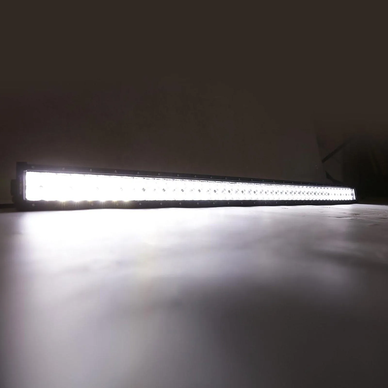 52" 5D-Series Straight LED Light Bar&Windshield Mounting Brackets For Jeep Wrangler JK 2007~2017