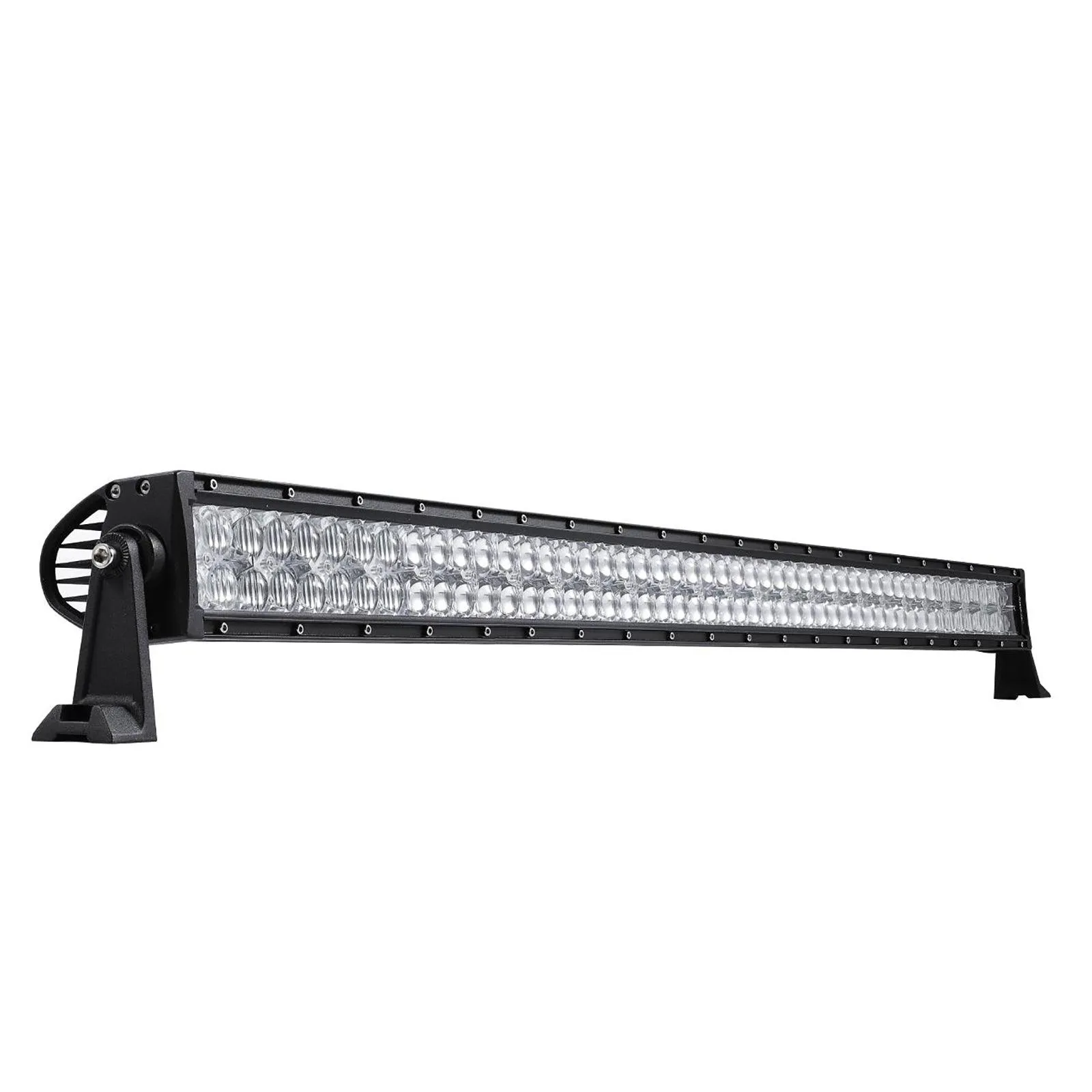 52" 5D-Series Straight LED Light Bar&Windshield Mounting Brackets For Jeep Wrangler JK 2007~2017