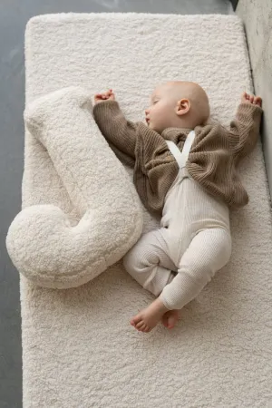 Boucle Letter Cushion J | Teddy Letter Cushion