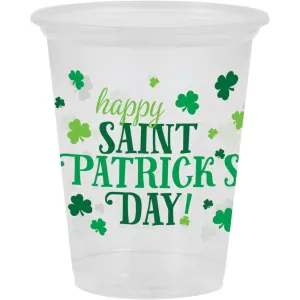 Bulk Happy St. Patrick's Day Plastic Cups (96 per Case)