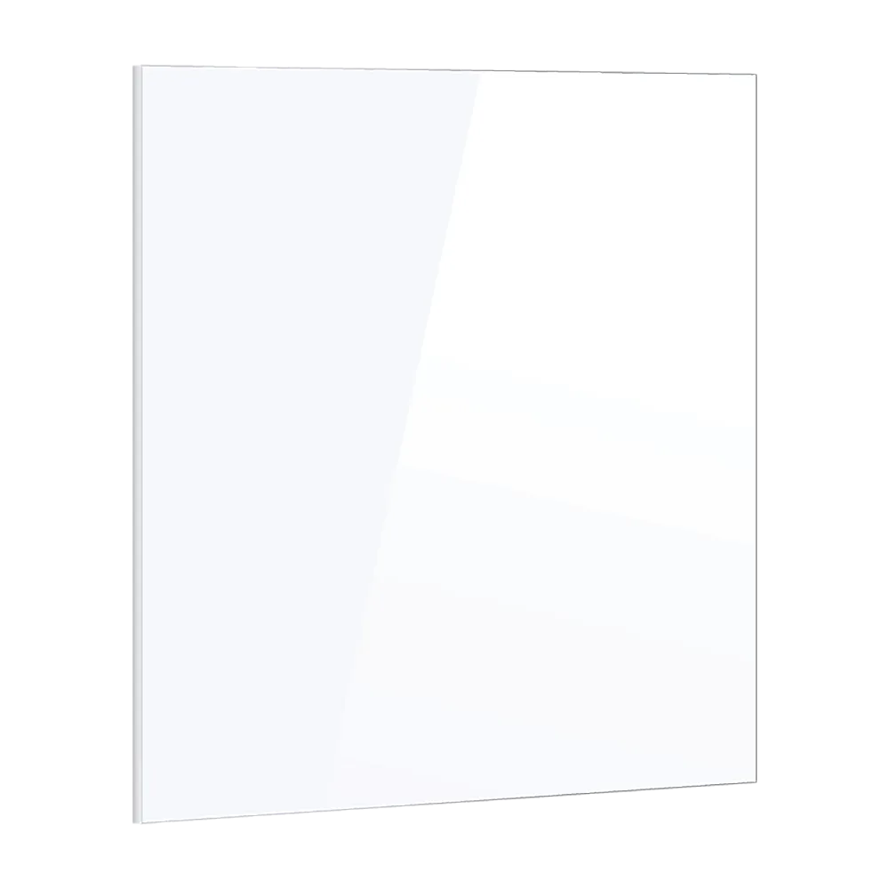 Heat Resistant White Glass Kitchen Splashback 60x75cm