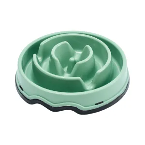 Kanu Pet Olive Green Circular Anti-Reflux Dogs and Cats Feeder
