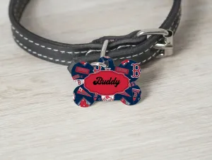 Pet ID Tag Boston Red Sox MLB Personalized Custom Double Sided Pet Tag w/name Petcollarshandmade
