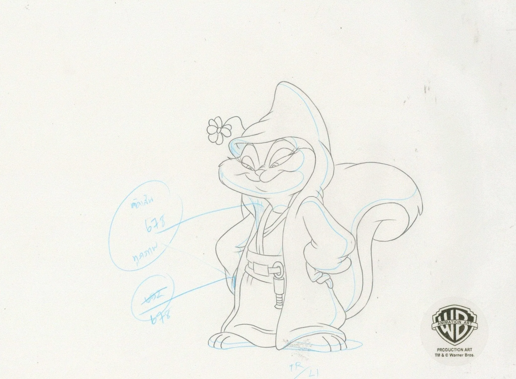 Pinky and the Brain Original Production Drawing: Slappy Wanna Nappy