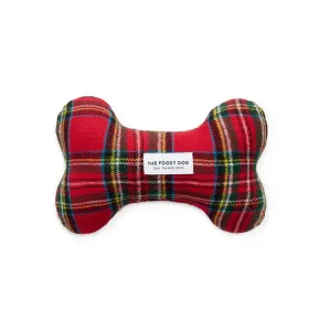Tartan Plaid Squeaky Dog Toy